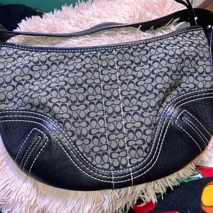 Authentic coach mini hobo bag
